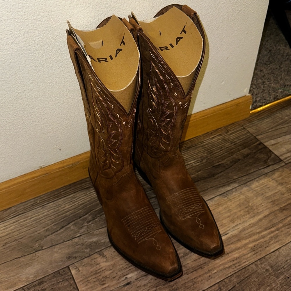 Ariat - Heritage X Toe Elastic Wide Calf Western Boot